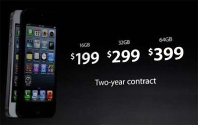 Prezzi iPhone 5 in America meno cari che in Europa