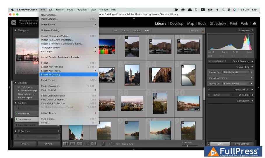 Exporter en tant que catalogue