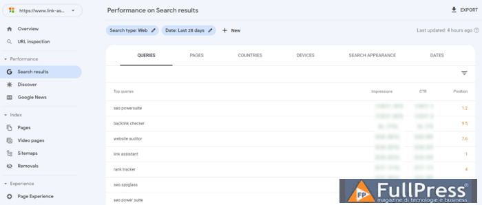 google search console