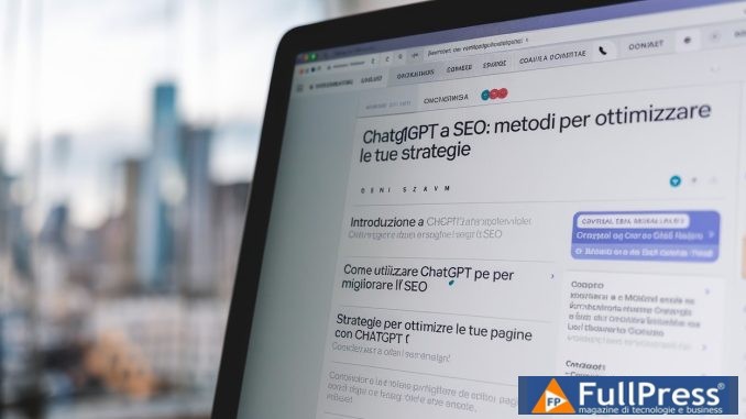 ChatGPT e SEO, metodi per ottimizzare le tue strategie - Foto FPAI