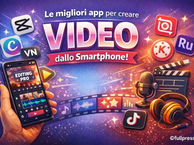 Migliori app per creare video con smartphone - Foto Fpai