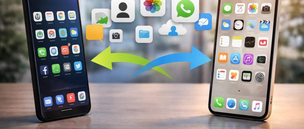 Trasferimento dati tra smartphone - Foto fpai